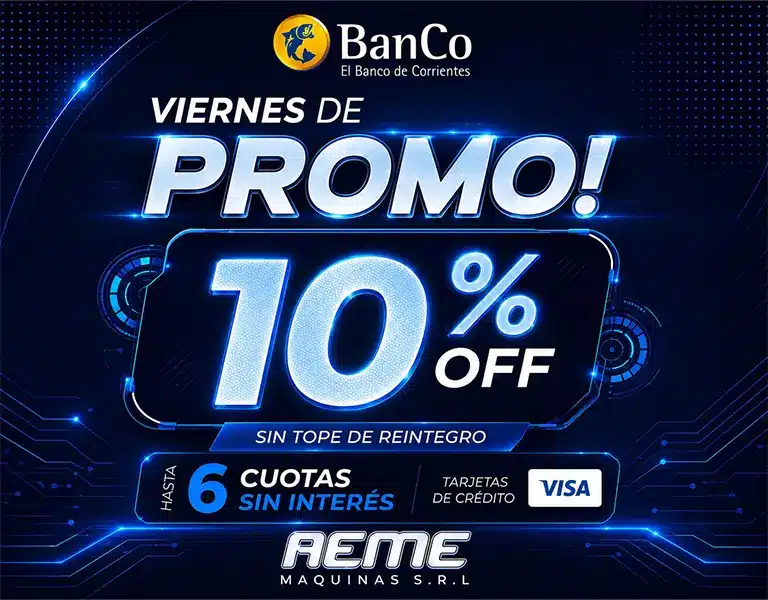 Viernes de PROMO! en AEME - 10% de descuento y 6 cuotas sin interés - 768x600