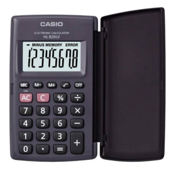 CALCULADORA DE BOLS.HL-820LV-BK-W 8 DIG