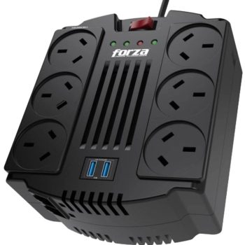 ESTABILIZADOR FVR-1202USB-A 1200/600W 6 TOMAS
